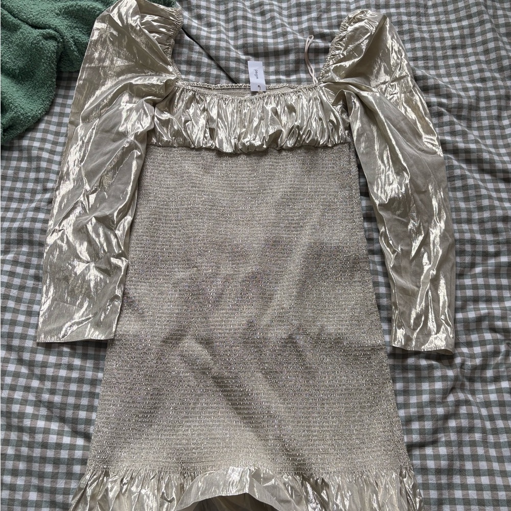 Wilfred Metallic Ballad Party Dress